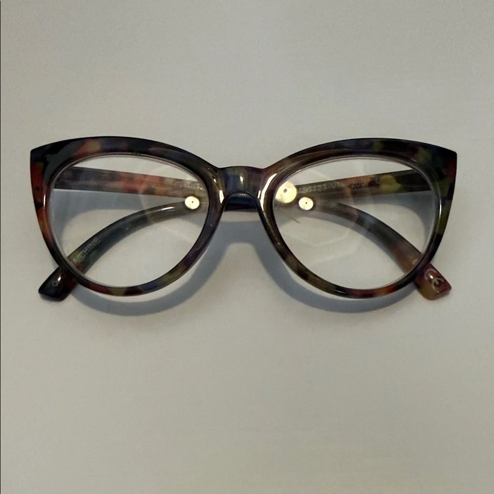 Betsey Johnson Multicolor Cat-Eye Glasses